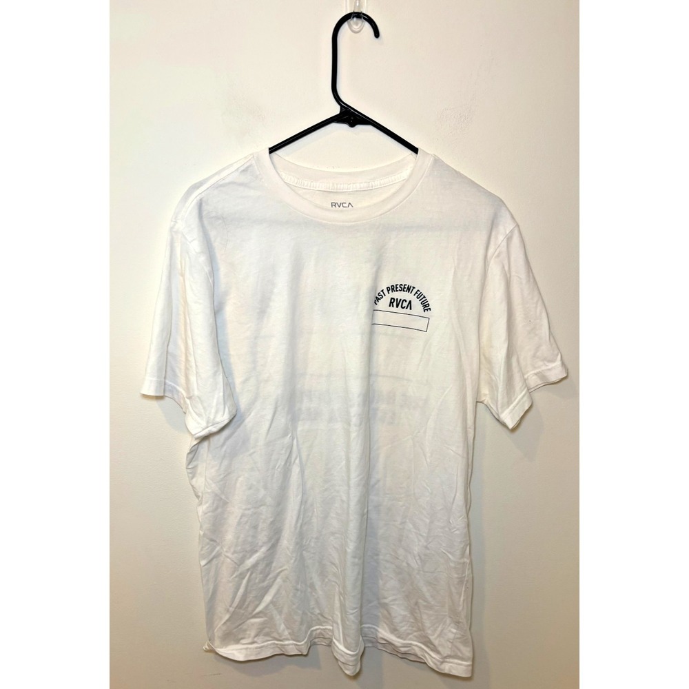 RVCA Men's Large Past Present Future Tshirt White